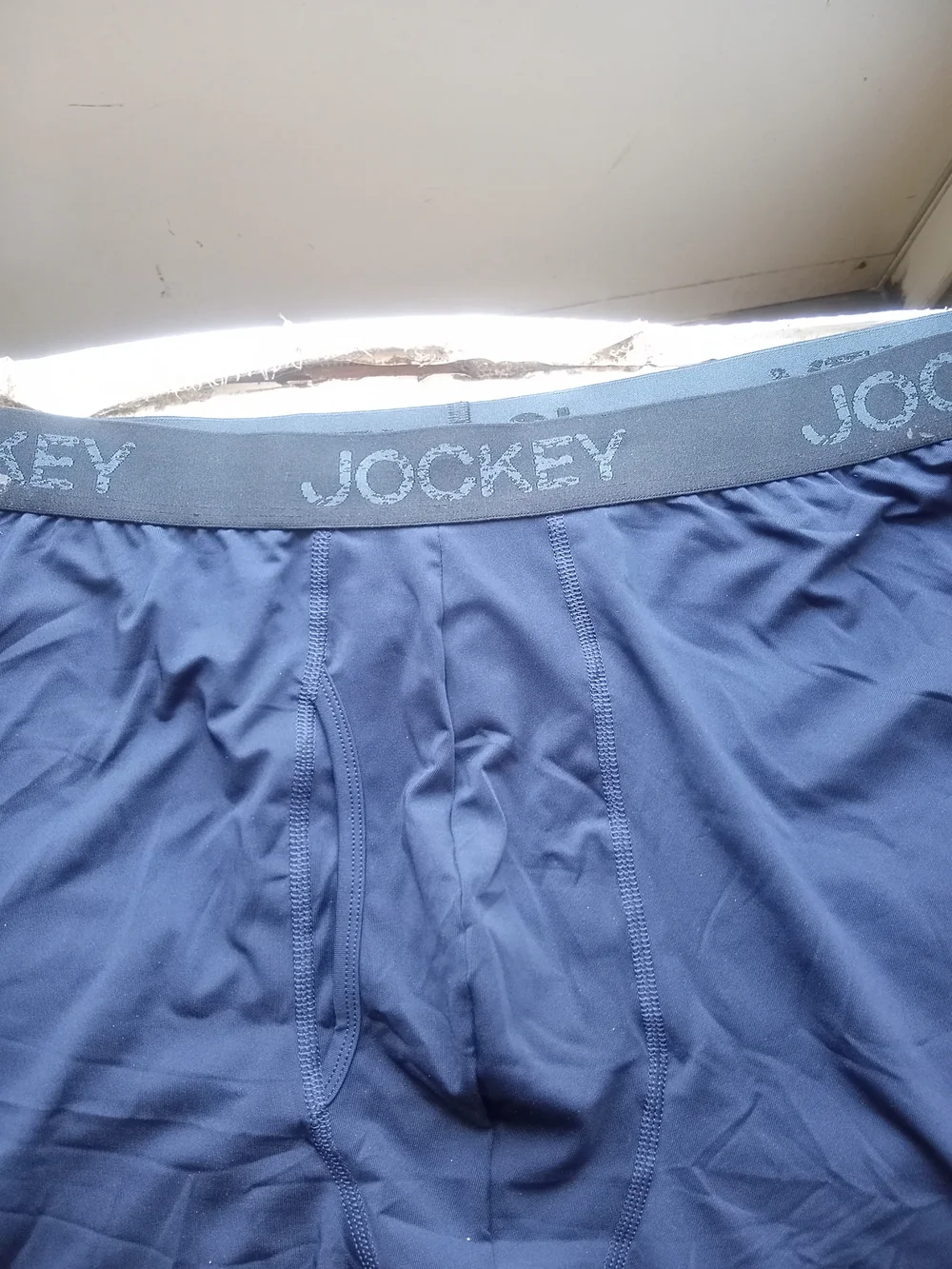 3 Pk Jockey Light Gray Performance Boxer Briefs with Dark Gray Waistband